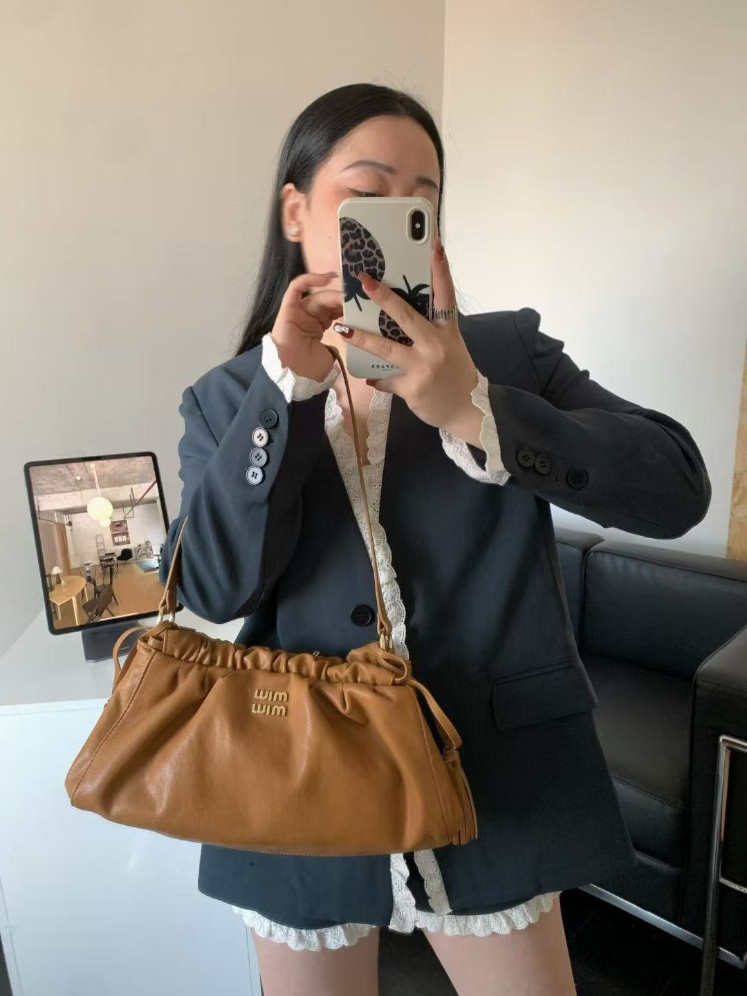 2025 New Candy Series Pleated Cloud Bag, Tassel Ribbon Decoration, Large Small Underarm Shoulder Crossbody Bag