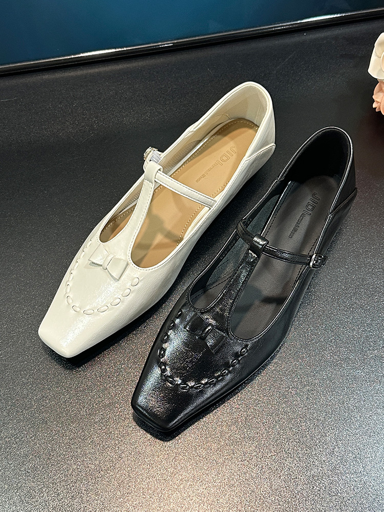 2025 Retro Mary Jane Shoes for Women, Flat Square Toe One-Strap Trendy Footwear, Y2K Style Clearance Single Shoes