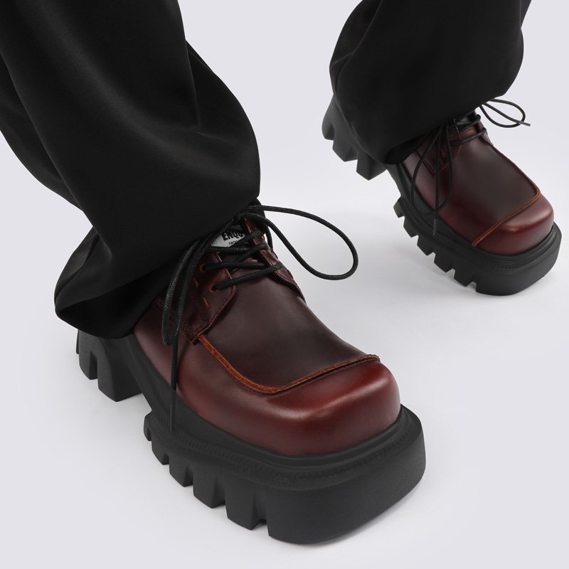 2025 Summer Genuine Leather Gender-Neutral Retro British Thick-Soled Flats for Women - Niche Fashion Footwear