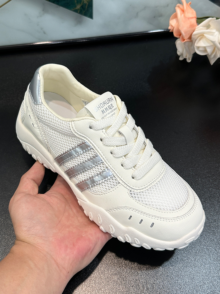 2025 Summer Thick-Soled Breathable Mesh Color-Blocking Sneakers for Women, Versatile Casual Athletic Training Shoes