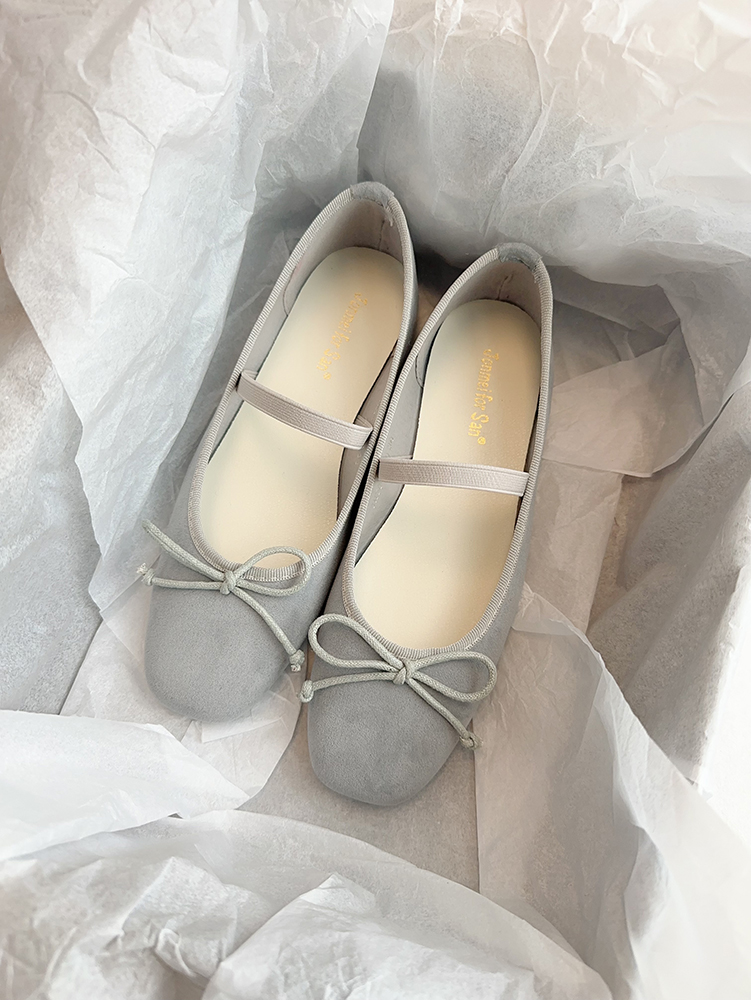 French-Style Bow Round-Toe Flats for Women - Spring 2025 Commuting Mary Jane Shoes, Fairy Wind Design