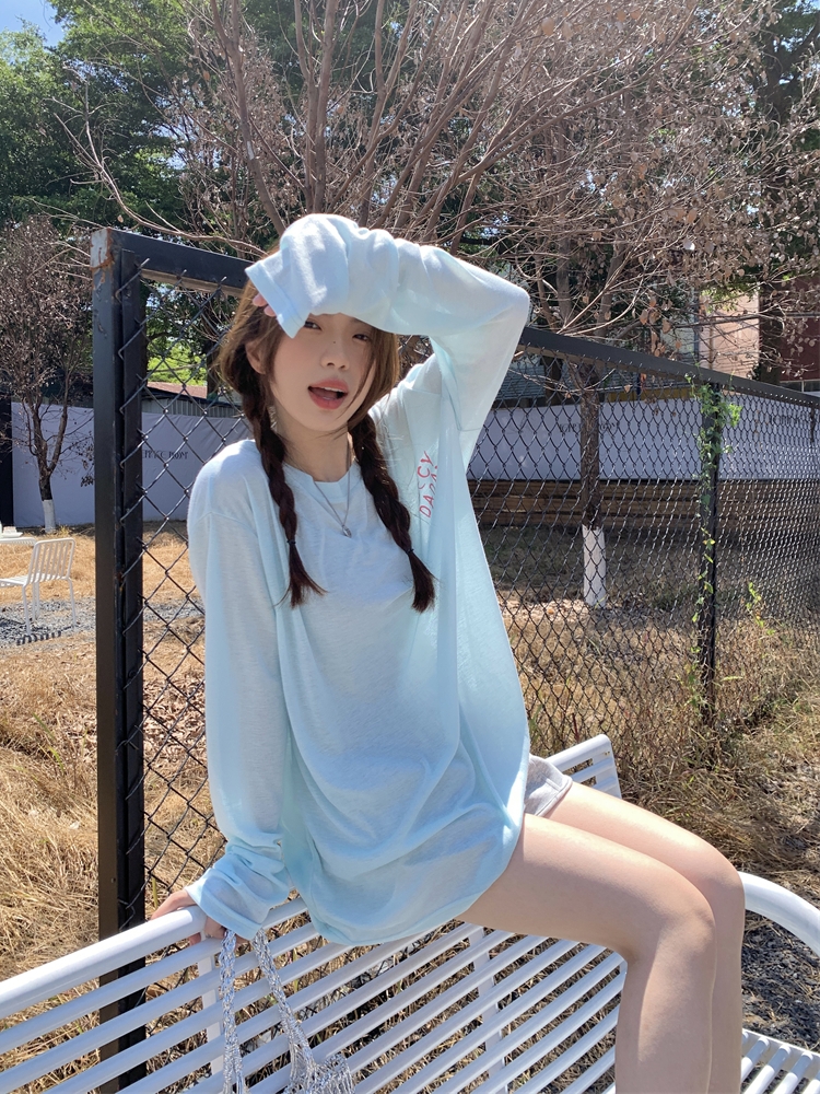 Fresh Summer Long Sleeve Jazz Dance Top - Lightweight Thin Sunscreen T-Shirt for Effortless Style and Comfort