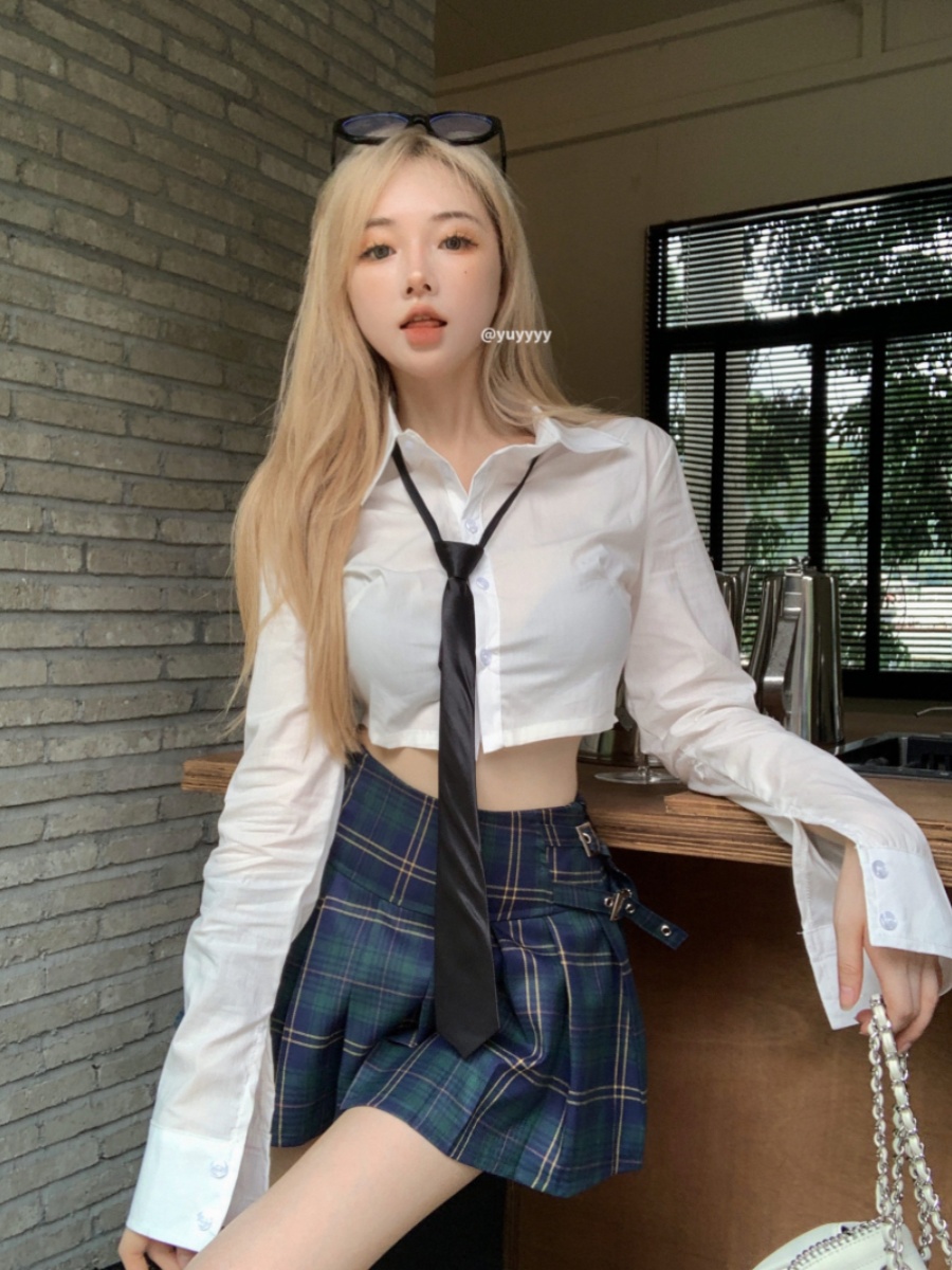 K-pop Inspired Jazz Dance Performance Outfit Set - Gogo Dance Cheerleading Hot Girl Shirt for Girls