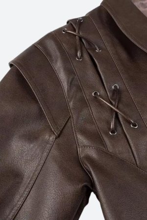 Quick Outfits, Modest Fashion Outfits Ideas Asymmetric Faux Leather Jacket