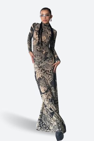 Quick Outfits, Modest Fashion Outfits Ideas Baddie Tattoo Maxi Dress