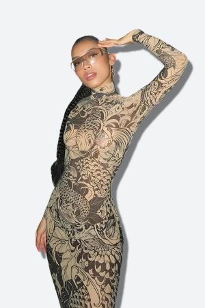 Quick Outfits, Modest Fashion Outfits Ideas Baddie Tattoo Maxi Dress