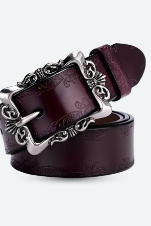 Quick Outfits, Modest Fashion Outfits Ideas Baroque Faux Leather Belt