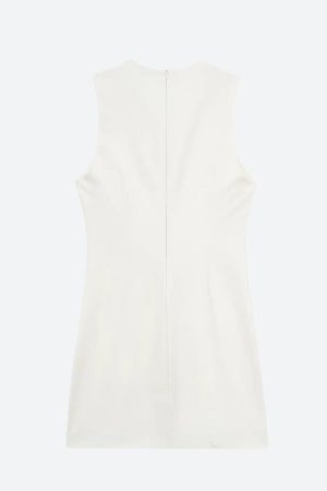 Quick Outfits, Modest Fashion Outfits Ideas Belted Plunge Neck Mini Dress