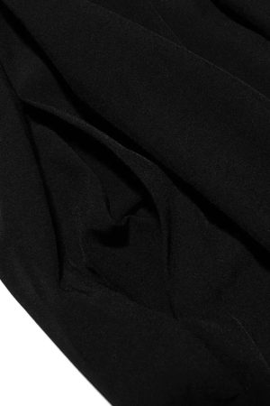 Quick Outfits, Modest Fashion Outfits Ideas Black Plunge Corset Midi Dress