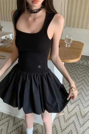 Quick Outfits, Modest Fashion Outfits Ideas Bubble Mini Dress
