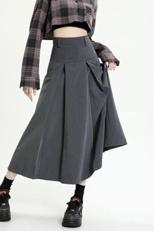 Quick Outfits, Modest Fashion Outfits Ideas College Girl Pleated A-Line Midi Skirt