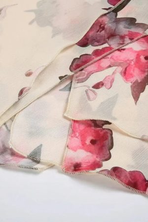 Quick Outfits, Modest Fashion Outfits Ideas Cottagecore Floral Layered Midi Skirt