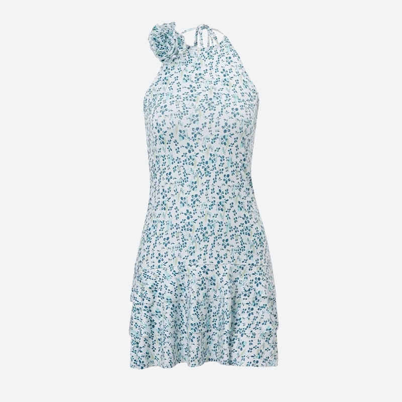 Quick Outfits, Modest Fashion Outfits Ideas Cottagecore Floral Ruffled Mini Dress