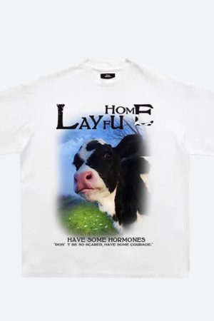 Quick Outfits, Modest Fashion Outfits Ideas Cow Tee