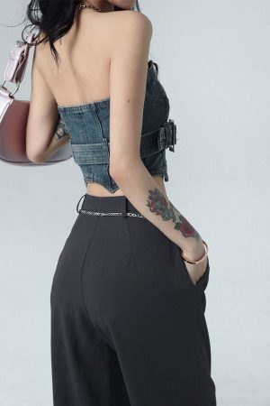Quick Outfits, Modest Fashion Outfits Ideas Cowgirl Crop Denim Tube Top