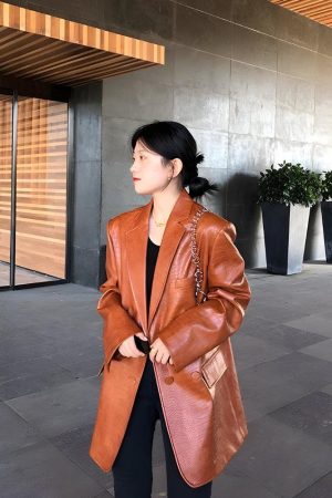 Quick Outfits, Modest Fashion Outfits Ideas Crocodile Blazer Jacket