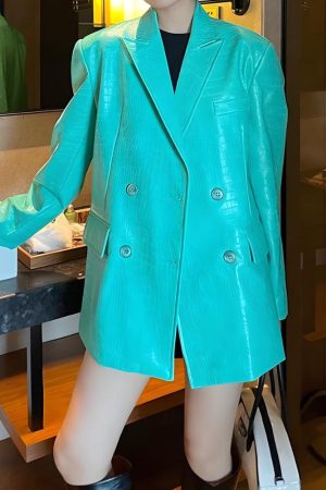 Quick Outfits, Modest Fashion Outfits Ideas Crocodile Blazer Jacket