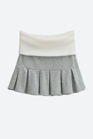 Quick Outfits, Modest Fashion Outfits Ideas Cropped Hoodie & Mini Skirt Two Piece Set
