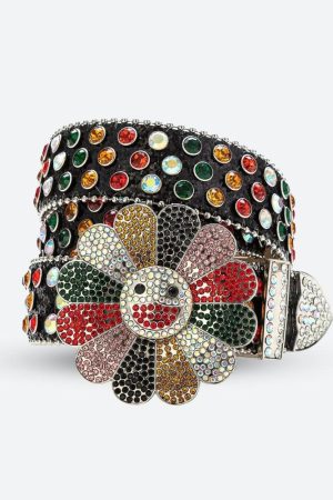 Quick Outfits, Modest Fashion Outfits Ideas Disco Cowgirl Flower Buckle Belt