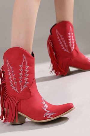 Quick Outfits, Modest Fashion Outfits Ideas Disco Cowgirl Fringe Ankle Boots