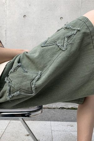 Quick Outfits, Modest Fashion Outfits Ideas Drawstring Star Embroidered Shorts