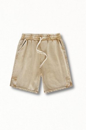 Quick Outfits, Modest Fashion Outfits Ideas Drawstring Waist Loose Shorts