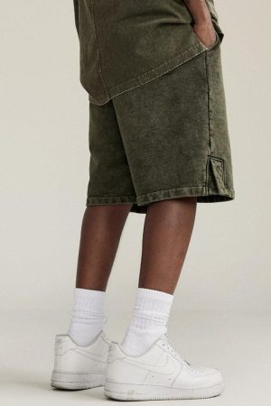 Quick Outfits, Modest Fashion Outfits Ideas Drawstring Waist Loose Shorts