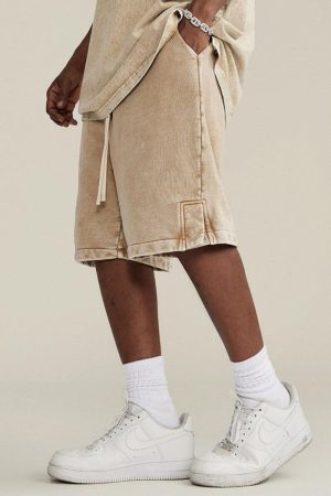 Quick Outfits, Modest Fashion Outfits Ideas Drawstring Waist Loose Shorts
