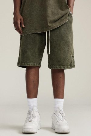 Quick Outfits, Modest Fashion Outfits Ideas Drawstring Waist Loose Shorts
