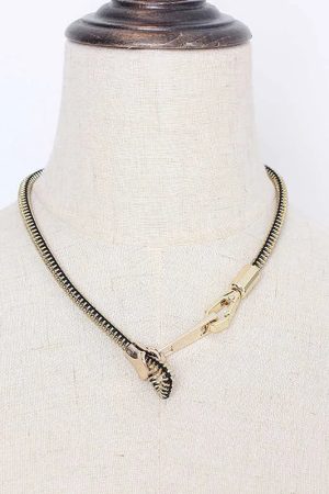 Quick Outfits, Modest Fashion Outfits Ideas Edgy Adjustable Zipper Necklace