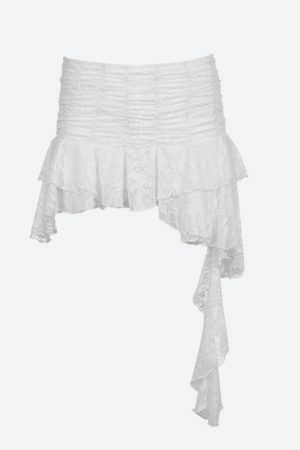 Quick Outfits, Modest Fashion Outfits Ideas Fairycore Lace Mini Skirt