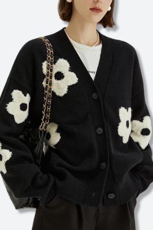 Quick Outfits, Modest Fashion Outfits Ideas Flower Cardigan