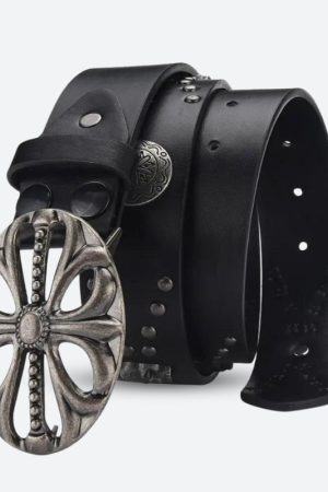 Quick Outfits, Modest Fashion Outfits Ideas Grunge Cross Buckle Belt