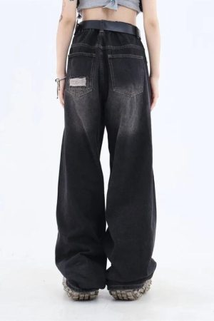 Quick Outfits, Modest Fashion Outfits Ideas Grunge Dark Wash Distressed Jeans