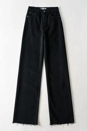Quick Outfits, Modest Fashion Outfits Ideas High Waist Casual Washed Jeans
