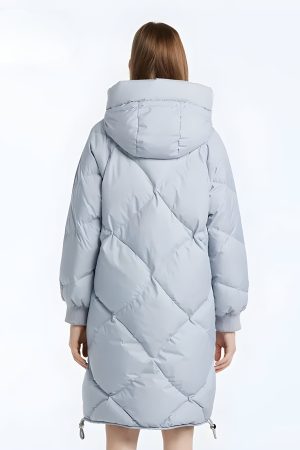 Quick Outfits, Modest Fashion Outfits Ideas Hooded Zip-Up Long Puffer Coat