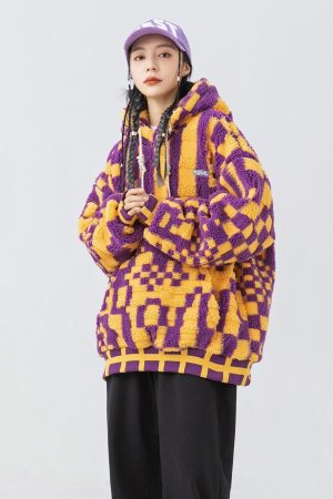 Quick Outfits, Modest Fashion Outfits Ideas Indie Oversized Plush Hoodie