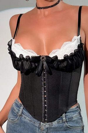 Quick Outfits, Modest Fashion Outfits Ideas Layered Bust Corset Top
