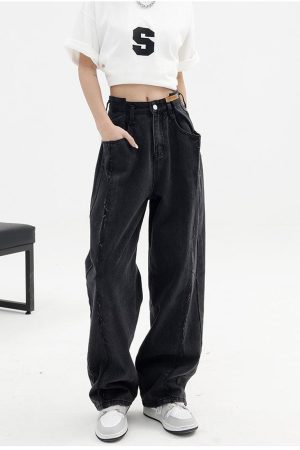 Quick Outfits, Modest Fashion Outfits Ideas Low Rise Wide Leg Baggy Jeans