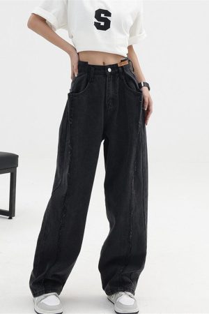 Quick Outfits, Modest Fashion Outfits Ideas Low Rise Wide Leg Baggy Jeans
