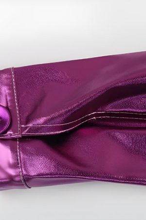 Quick Outfits, Modest Fashion Outfits Ideas Metallic Fuchsia Faux Leather Jacket