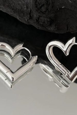 Quick Outfits, Modest Fashion Outfits Ideas Open Heart Earrings