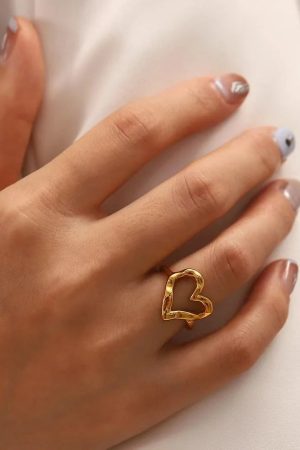 Quick Outfits, Modest Fashion Outfits Ideas Open Heart Ring