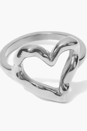 Quick Outfits, Modest Fashion Outfits Ideas Open Heart Ring