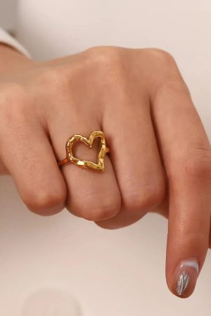 Quick Outfits, Modest Fashion Outfits Ideas Open Heart Ring