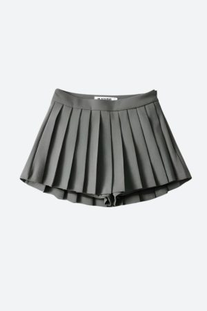 Quick Outfits, Modest Fashion Outfits Ideas Pleated Mini School Skort