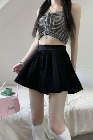Quick Outfits, Modest Fashion Outfits Ideas Pleated Mini Skort