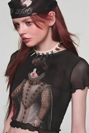 Quick Outfits, Modest Fashion Outfits Ideas Princess Cat Crop Top
