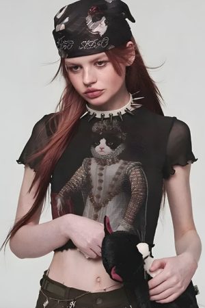 Quick Outfits, Modest Fashion Outfits Ideas Princess Cat Crop Top