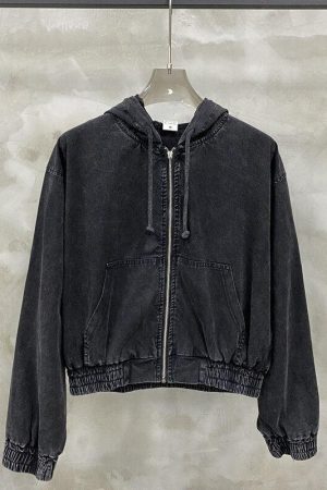 Quick Outfits, Modest Fashion Outfits Ideas Retro Zip-Up Hoodie